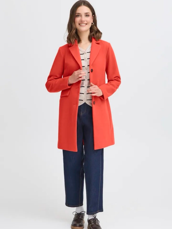 KÅPE FREVILLA LONG  MARS RED