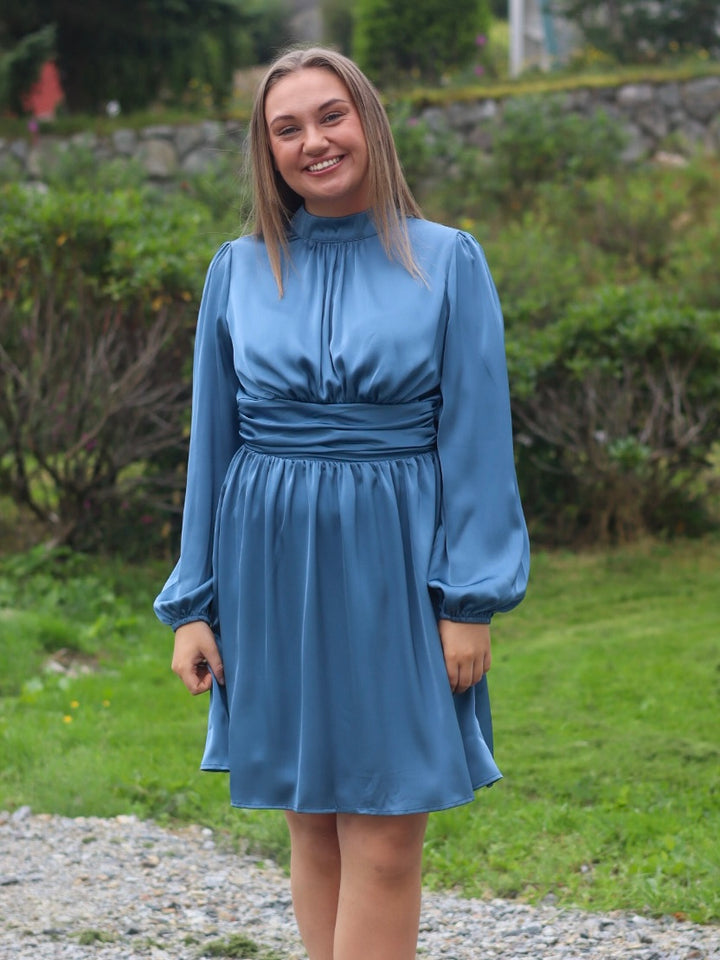 KJOLE ALIBA SATIN RETRO BLUE