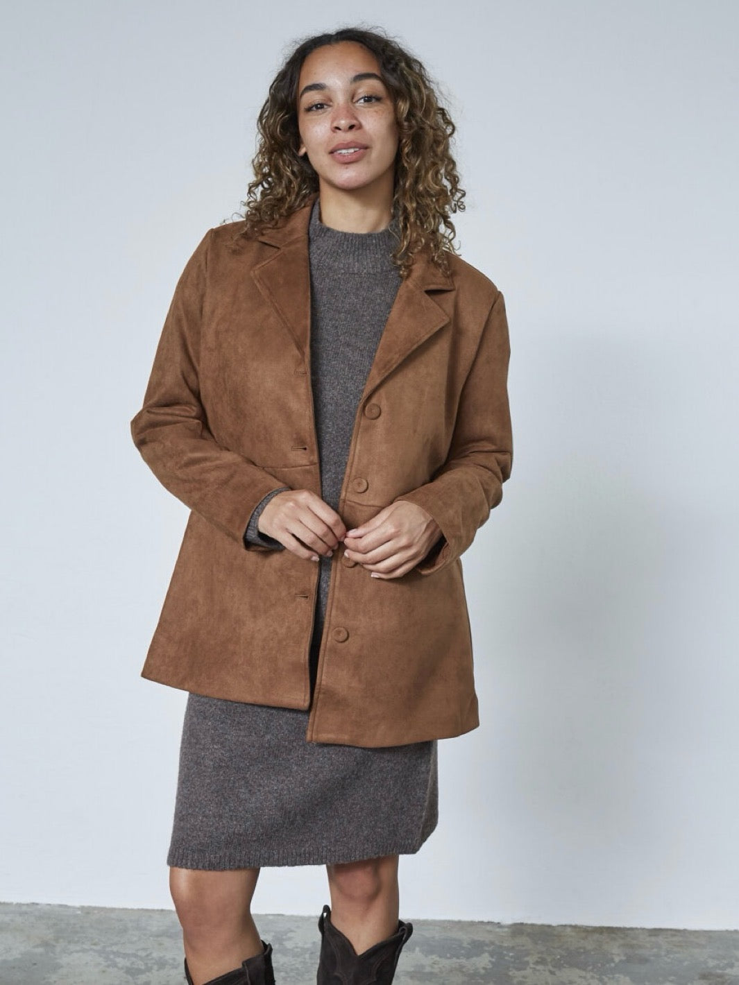 BLAZER VELRA COGNAC