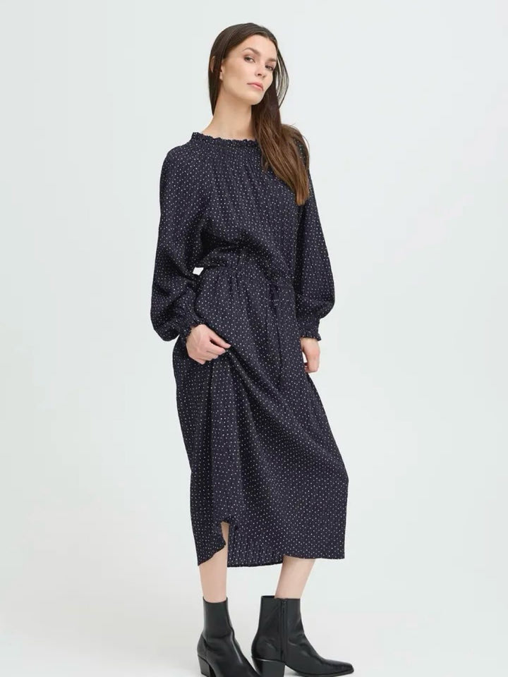 MIDIKJOLE PZADDISON DARK SAPPHIRE