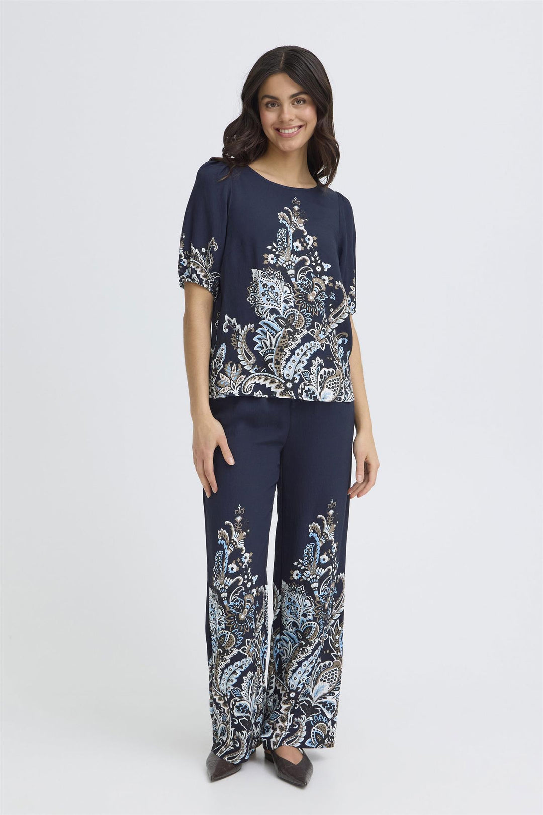 BLUSE FRADARA NAVY PAILSEY