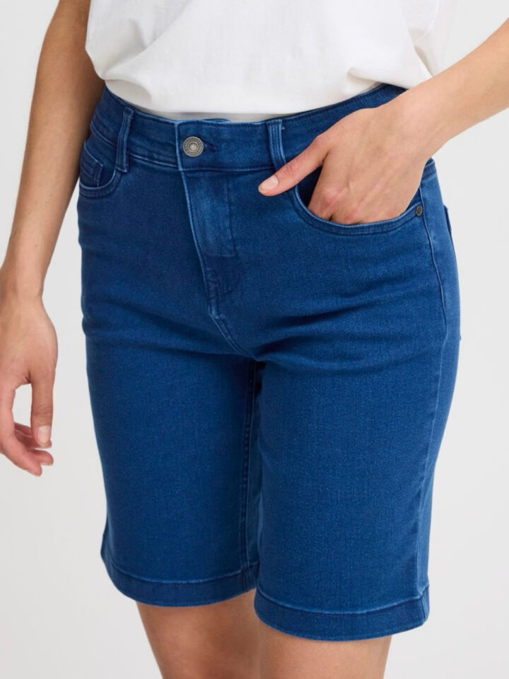 SHORTS FRLUXE ELLI MID BLUE DENIM