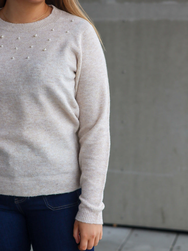 STRIKKEGENSER FRRISAL  OATMEAL MELANGE