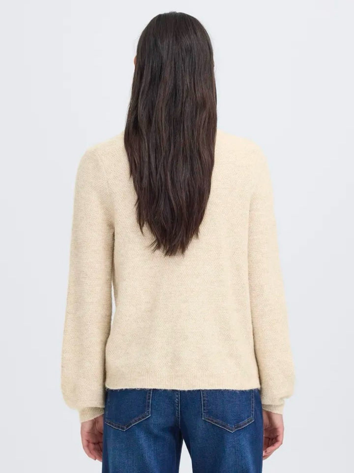 CARDIGAN IHASDIS OATMEAL MELANGE