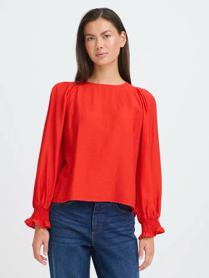 BLUSE IHWILMA RACING RED