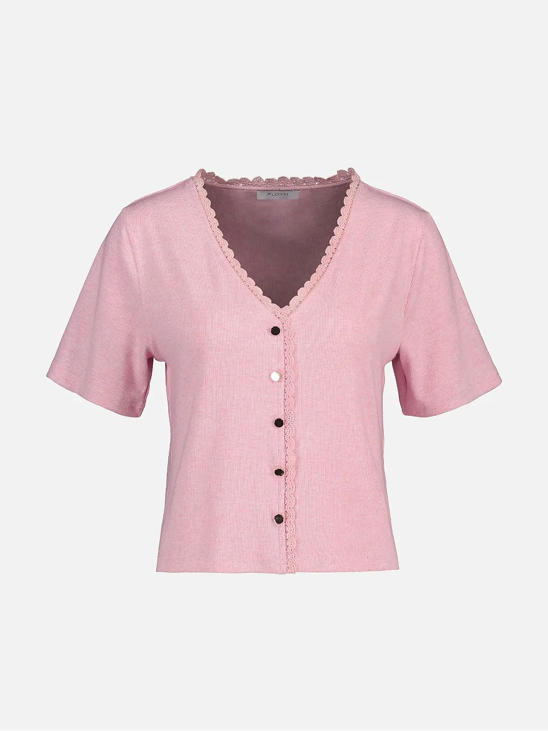 TOPP ALINDA RIBB LT PINK MELANGE