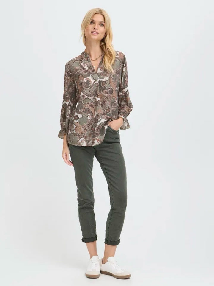BLUSE SBGOHAR DUSTY OLIVE