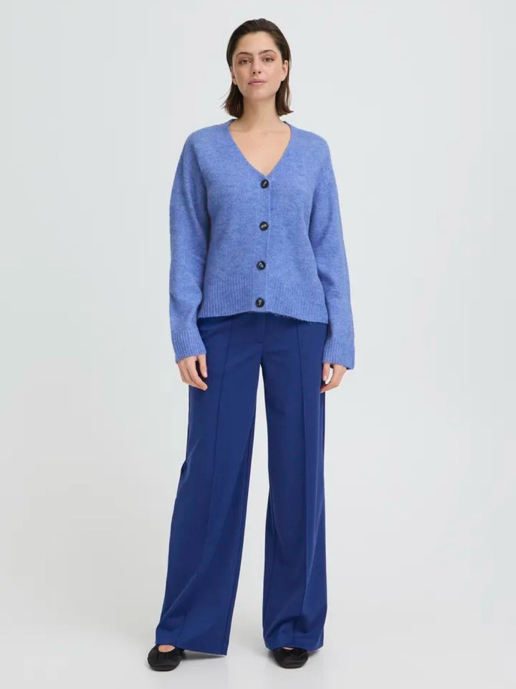 CARDIGAN IHBALING NEBULAS BLUE MELANGE