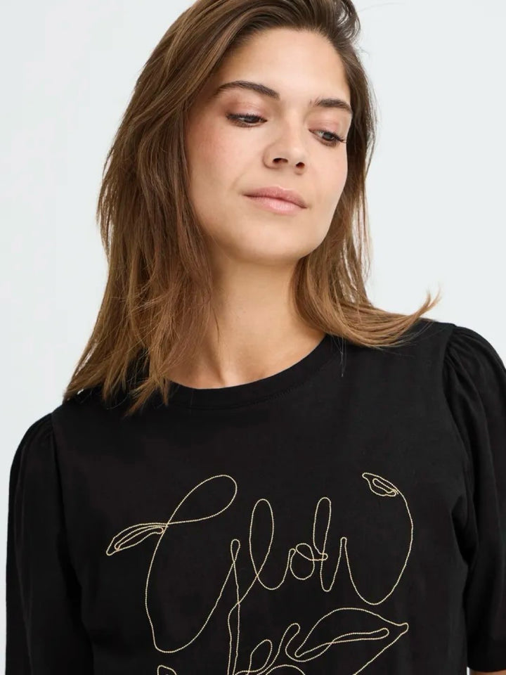 T-SKJORTE PZJULIETTE BLACK