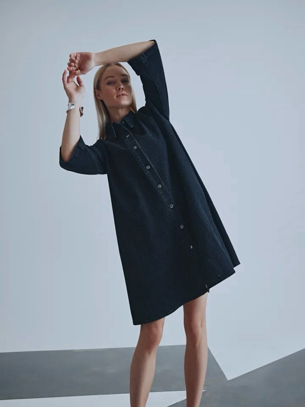 KJOLE PZDECOLE BLACK DENIM