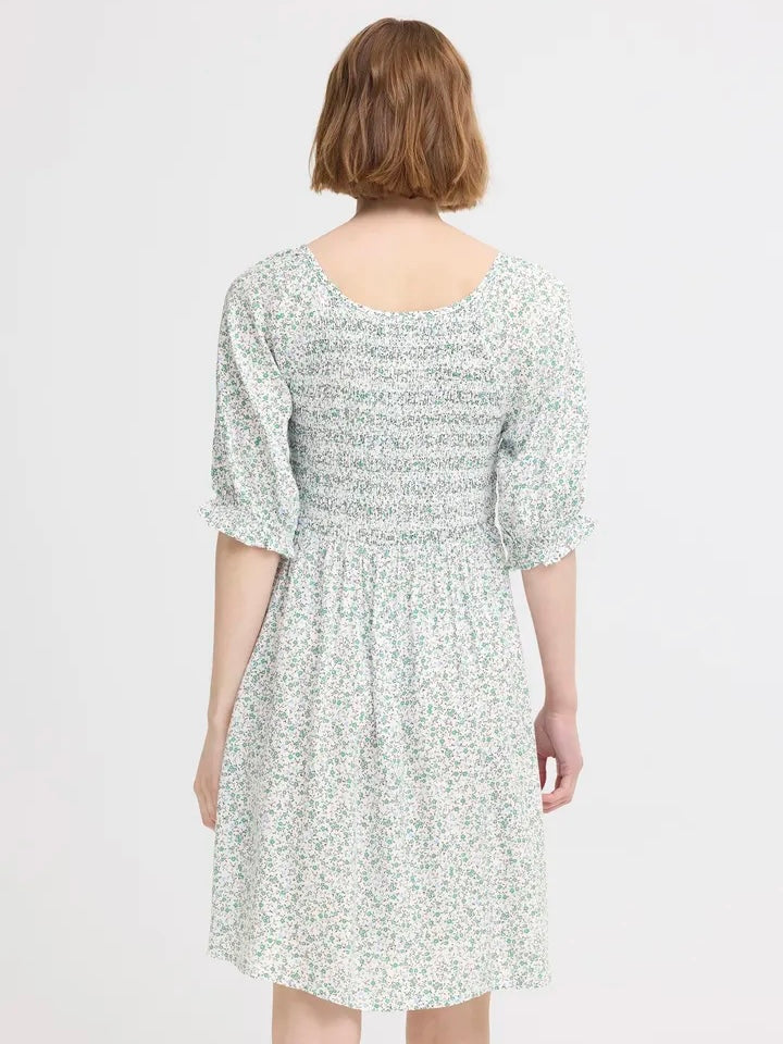 KJOLE IHVERA SMOCK GREEN FLOWER
