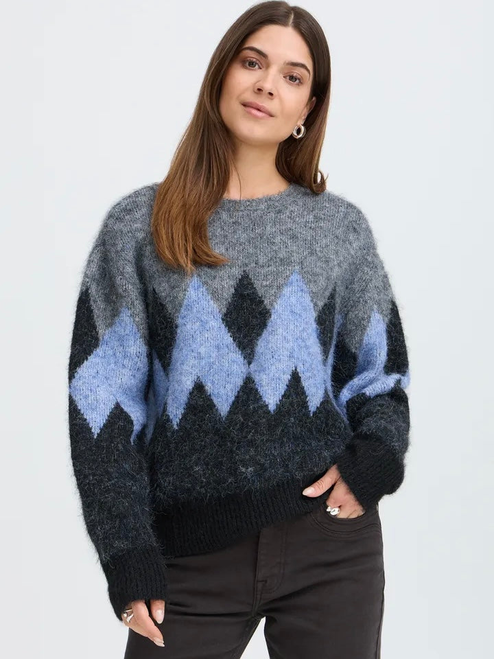 STRIKKEGENSER PZESTEL GREY MELANGE