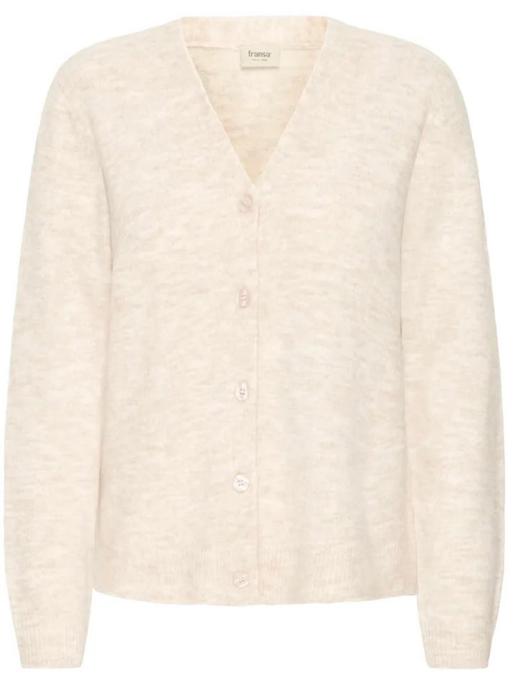 CARDIGAN FRELLIS LIMESTONE MELANGE