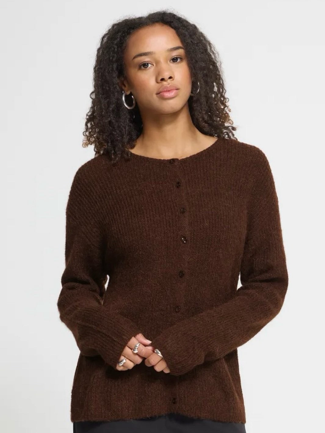 CARDIGAN IHKAMARA CHICORY COFFEE